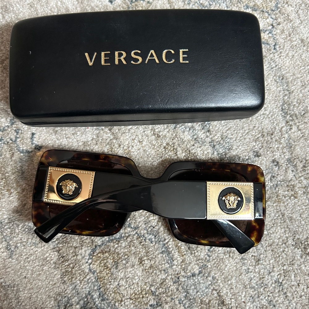 Versace Tortoise Shell Sunglasses - image 1